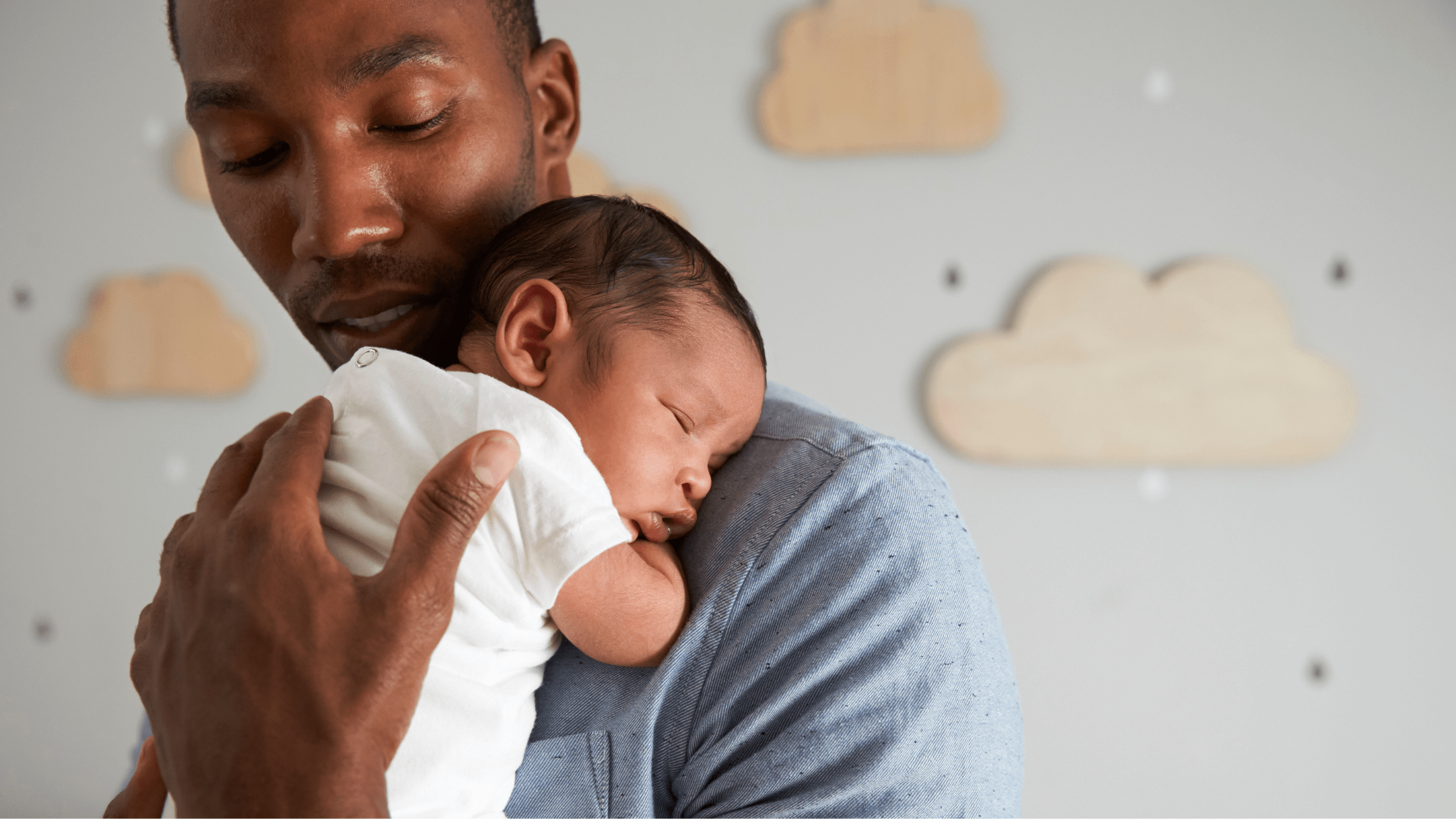 Father holding his baby