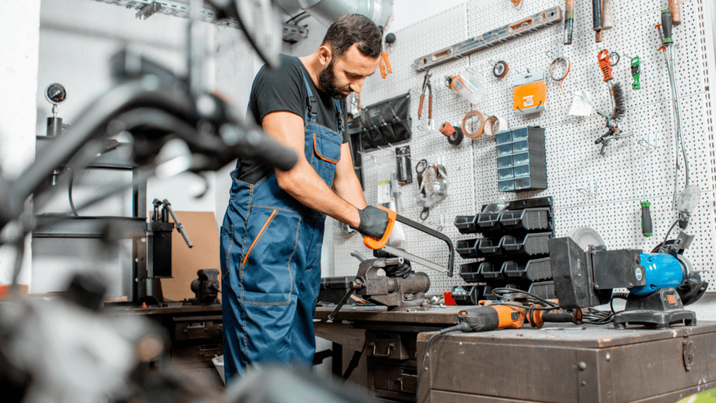 Man working in a workshop