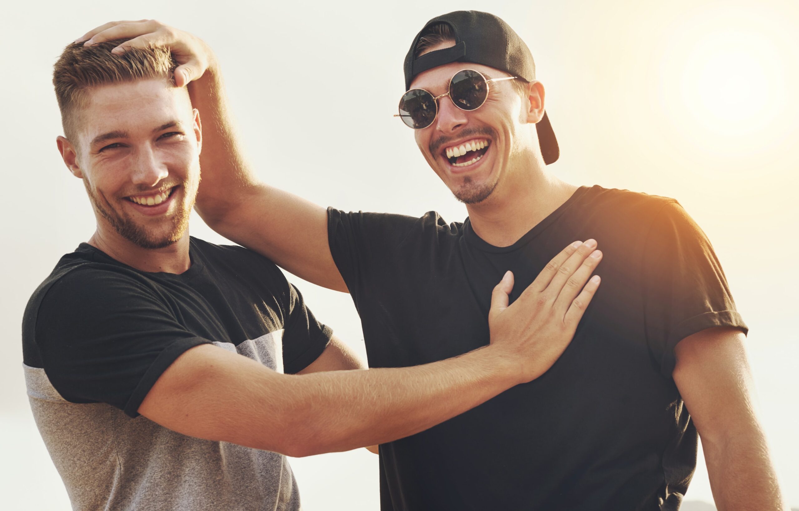 Close friends supporting each other through male fertility issues