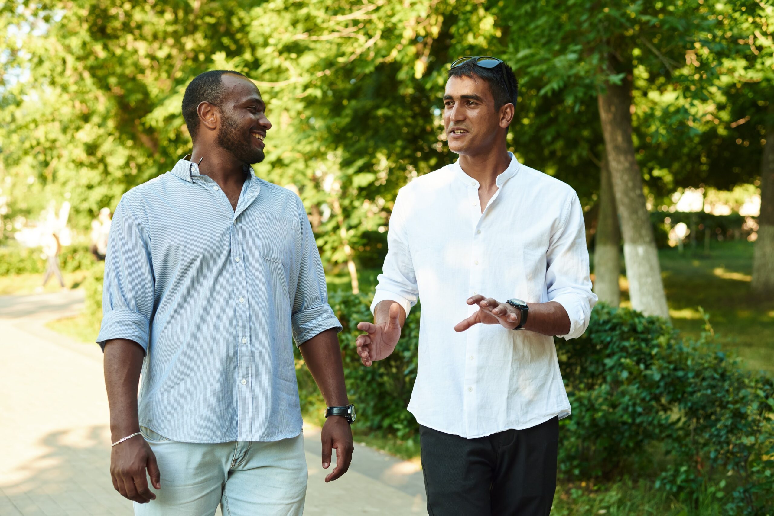 Man receiving emotional support after azoospermia diagnosis